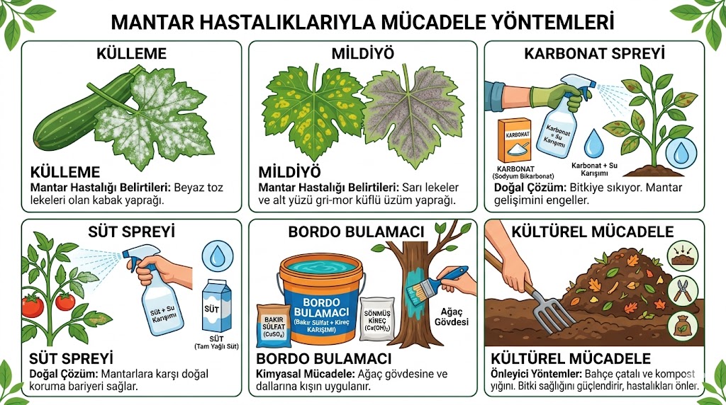 Küf ve Mantar Hastalıklarıyla Doğal Mücadele: Karbonatlı Spreyden Bakırlı İlaca