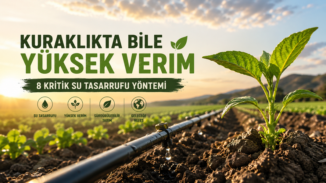 Kuraklıkta Bile Yüksek Verim: Çiftçilerin Bilmesi Gereken 8 Kritik Su Tasarrufu Yöntemi