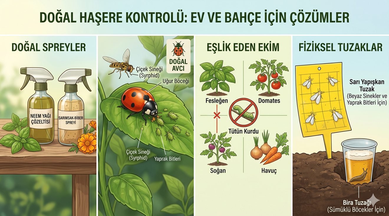 Doğal Haşere Kovma Yöntemleri: Kimyasal İlaçsız Bahçe Rehberi